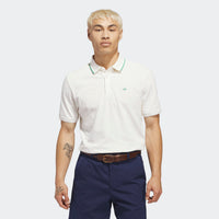 Adidas Originals Twistknit Trefoil Polo Shirt - Chalk White / Court Green