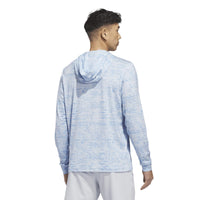 Adidas Performance Printed Lightweight Hoodie - Crystal Sky / Lucid Ray Blue