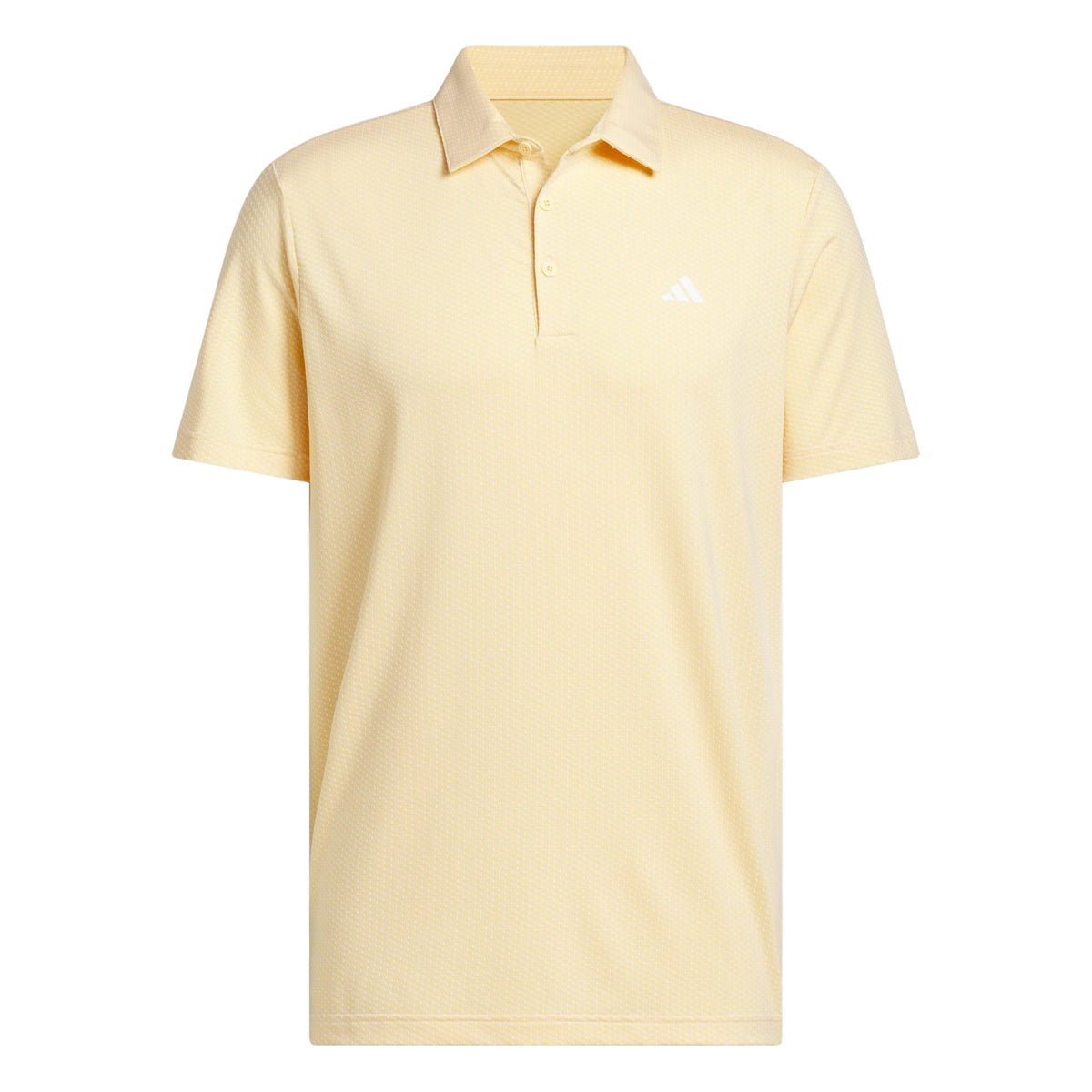 Adidas Performance Textured Polo Shirt - White / Semi Ice Tangerine