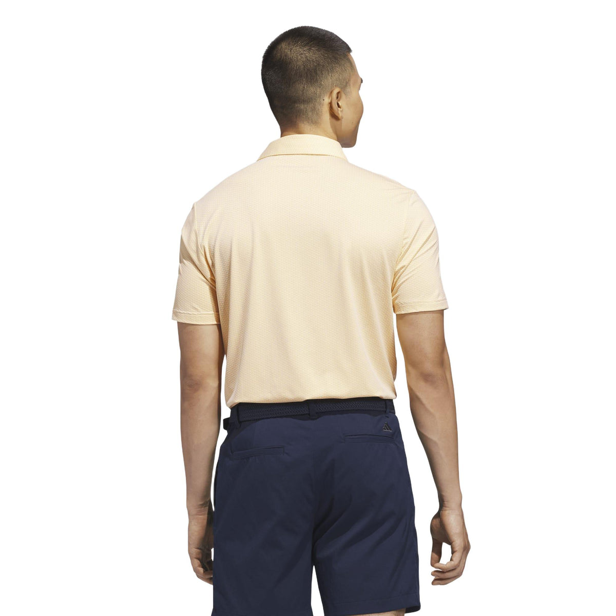 Adidas Performance Textured Polo Shirt - White / Semi Ice Tangerine