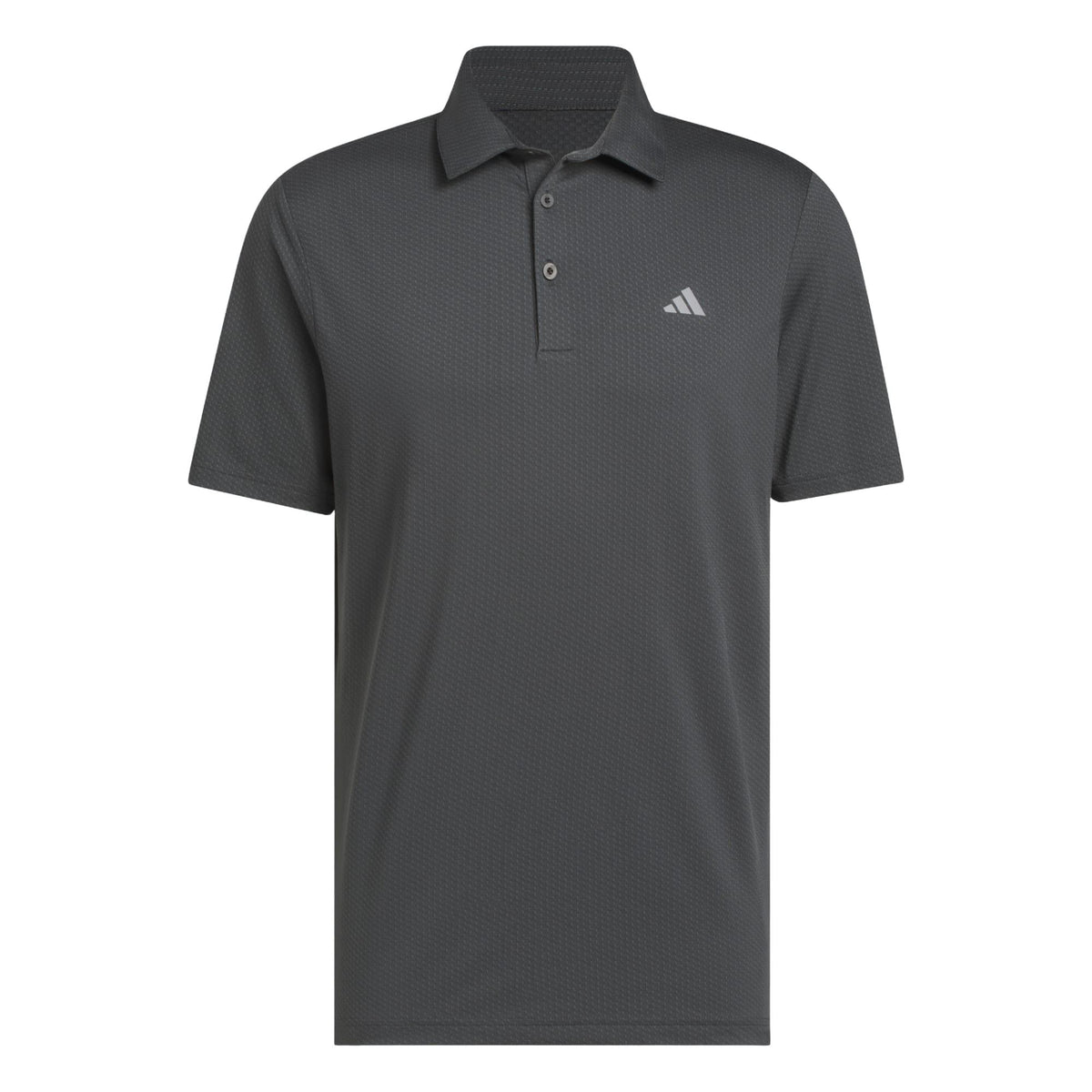 Adidas Performance Textured Polo Shirt - Carbon / Black