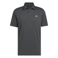 Adidas Performance Textured Polo Shirt - Carbon / Black