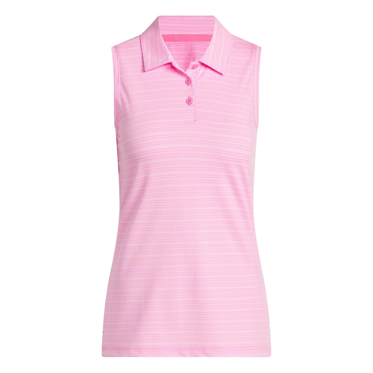 Adidas Ultimate365 Jacquard Sleeveless Polo Shirt - Lucid Pink