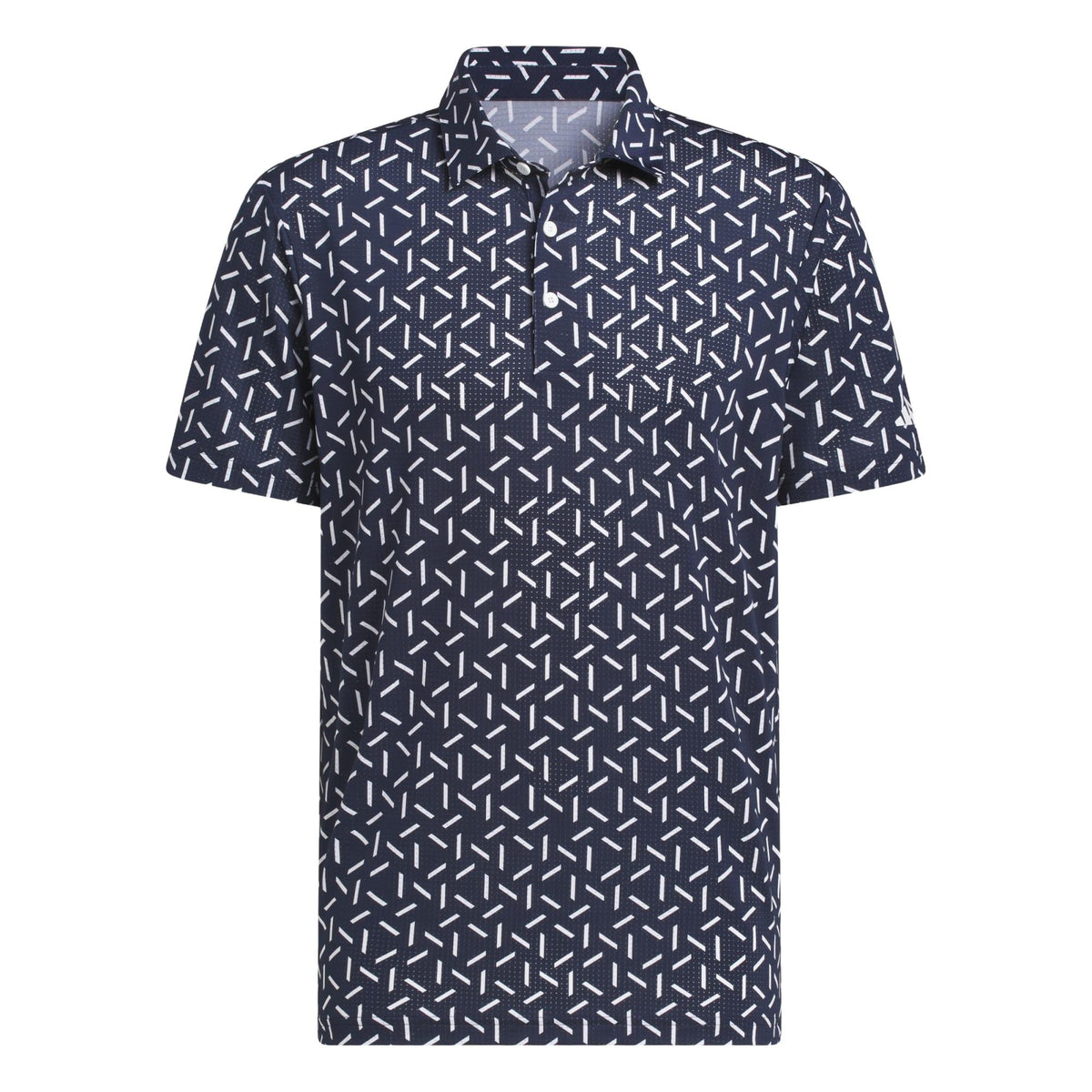 Adidas Ultimate365 Mesh Print Climacool Polo Shirt - Collegiate Navy