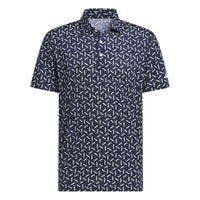 Adidas Ultimate365 Mesh Print Climacool Polo Shirt - Collegiate Navy