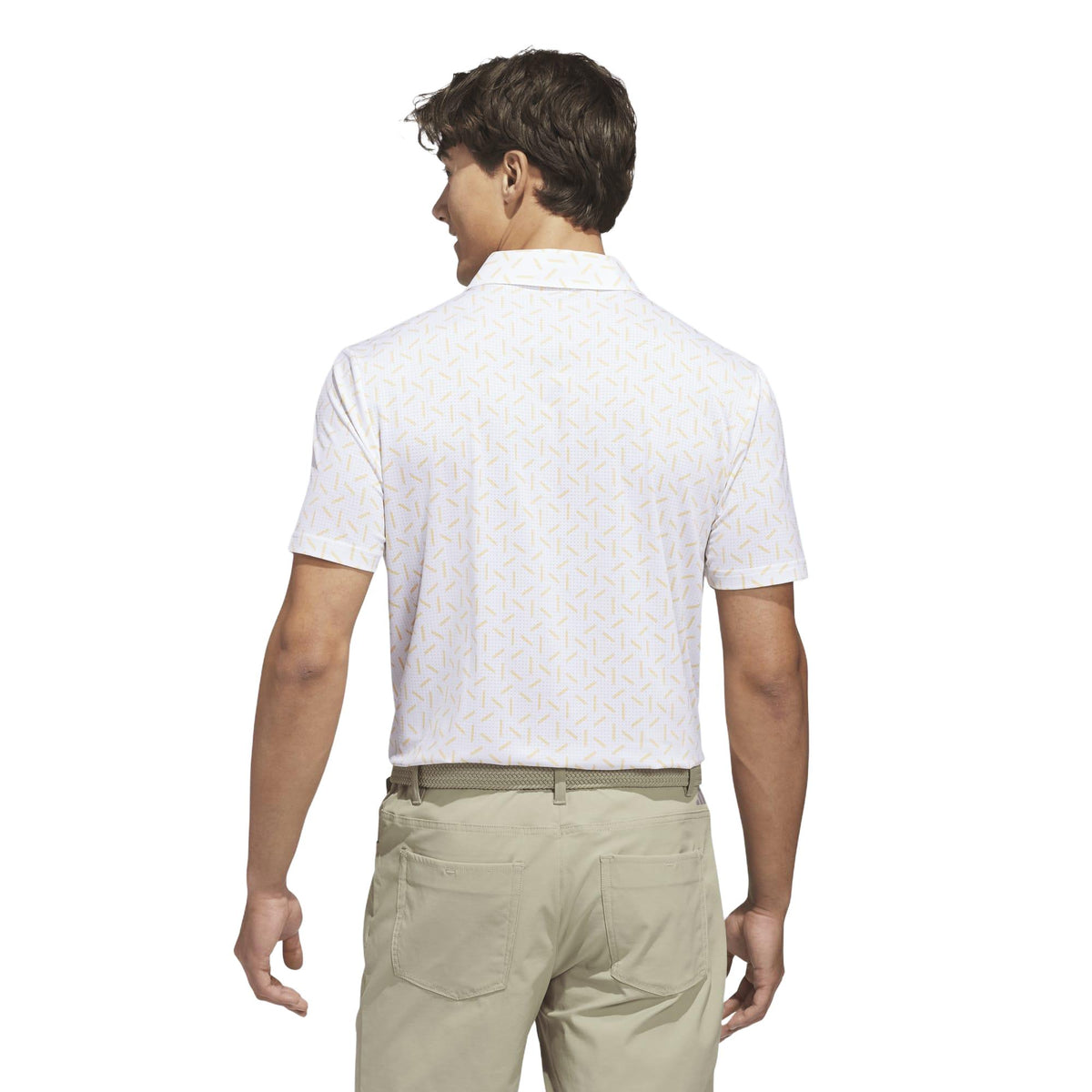 Adidas Ultimate365 Mesh Print Climacool Polo Shirt - Semi Ice Tangerine