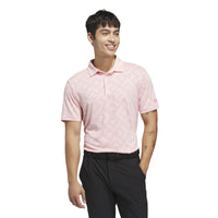 Adidas Ultimate365 Jacquard Polo Shirt - Blush Pink / Lucid Pink