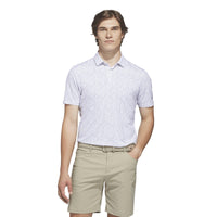Adidas Ultimate365 Mesh Tango Print Climacool Polo Shirt - White / Dusky Petrol