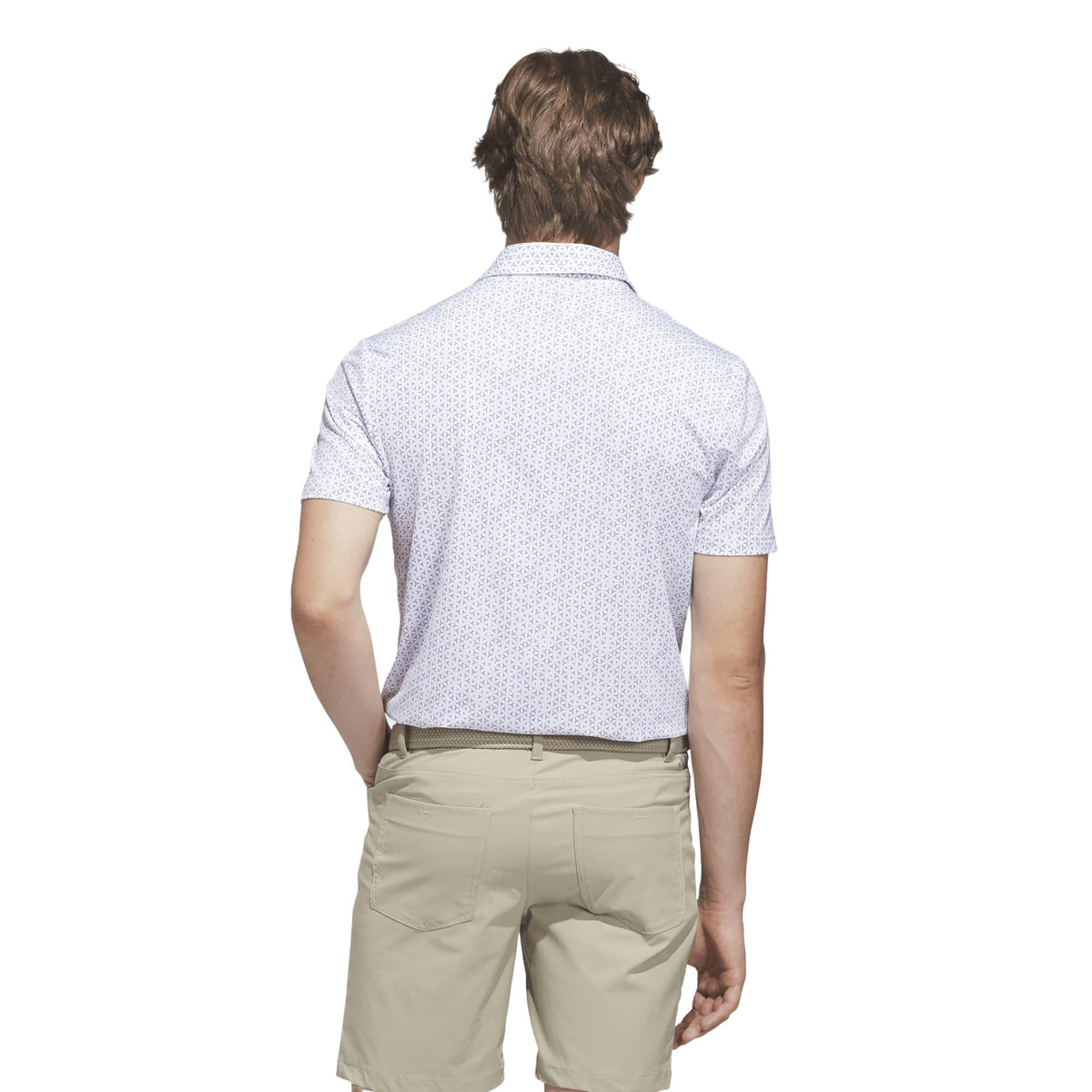 Adidas Ultimate365 Mesh Tango Print Climacool Polo Shirt - White / Dusky Petrol