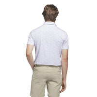 Adidas Ultimate365 Mesh Tango Print Climacool Polo Shirt - White / Dusky Petrol