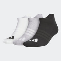 Adidas Performance 3 Pk Ankle Socks - White / Light Grey Heather / Black
