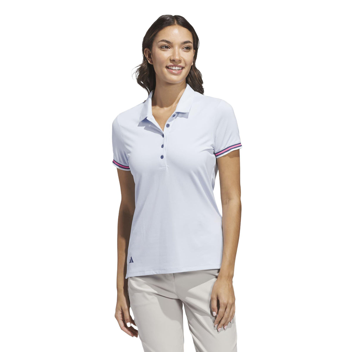 Adidas Ultimate365 Short Sleeve Polo Shirt - Crystal Sky