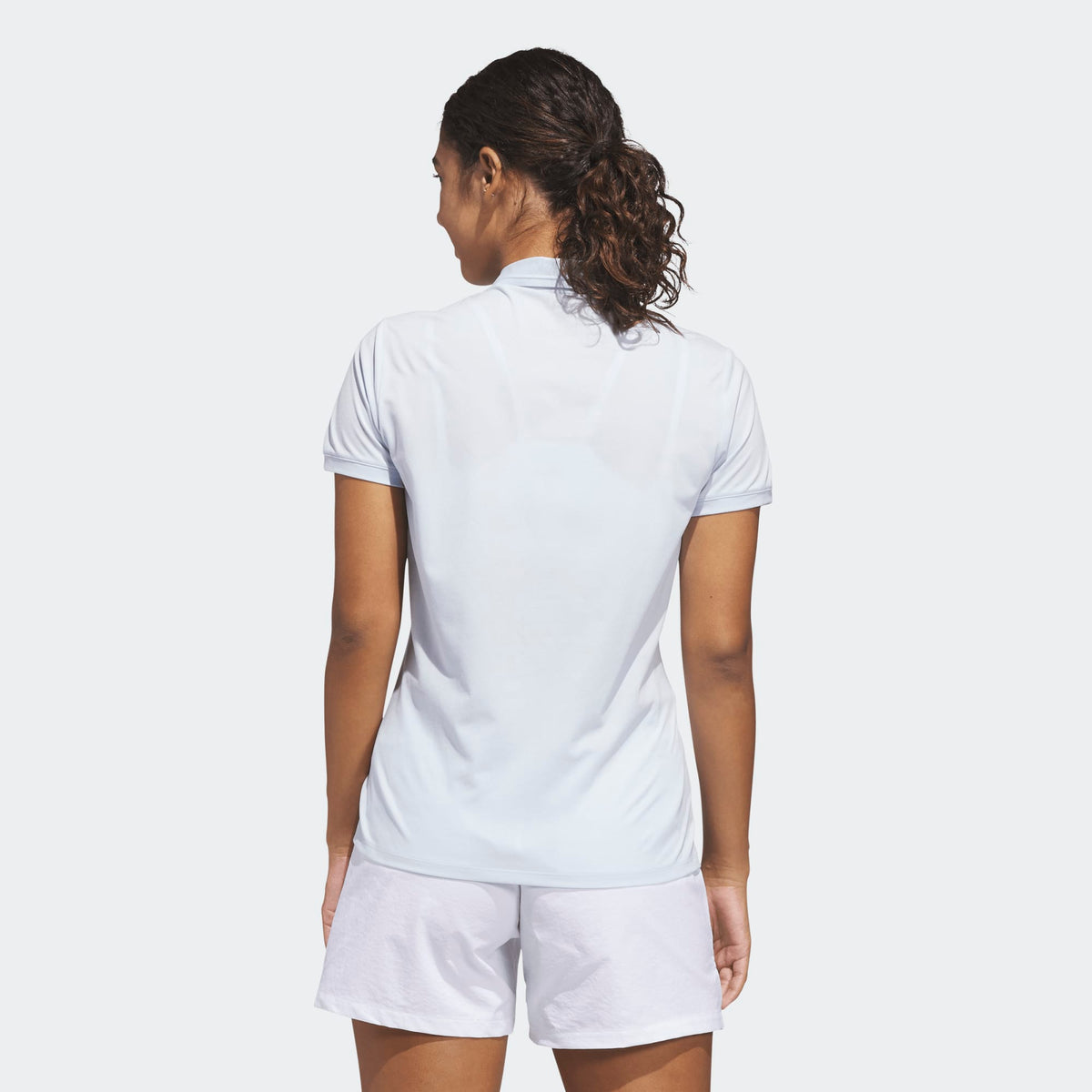 Adidas Ultimate365 Tour Twistknit Polo Shirt - Crystal Sky