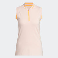 Adidas Ultimate365 Zip Polo - Blush Pink