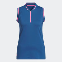 Adidas Ultimate365 Zip Polo - Dusky Petrol