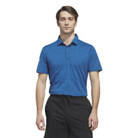 Adidas Ultimate365 Elevated Twistknit Polo Shirt - Dusky Petrol / Lucid Ray Blue