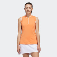 Adidas Ultimate365 Zip Polo - Dusky Orange