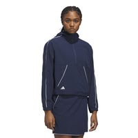 Adidas Ultimate365 Seersucker Quarter-Zip Jacket - Collegiate Navy