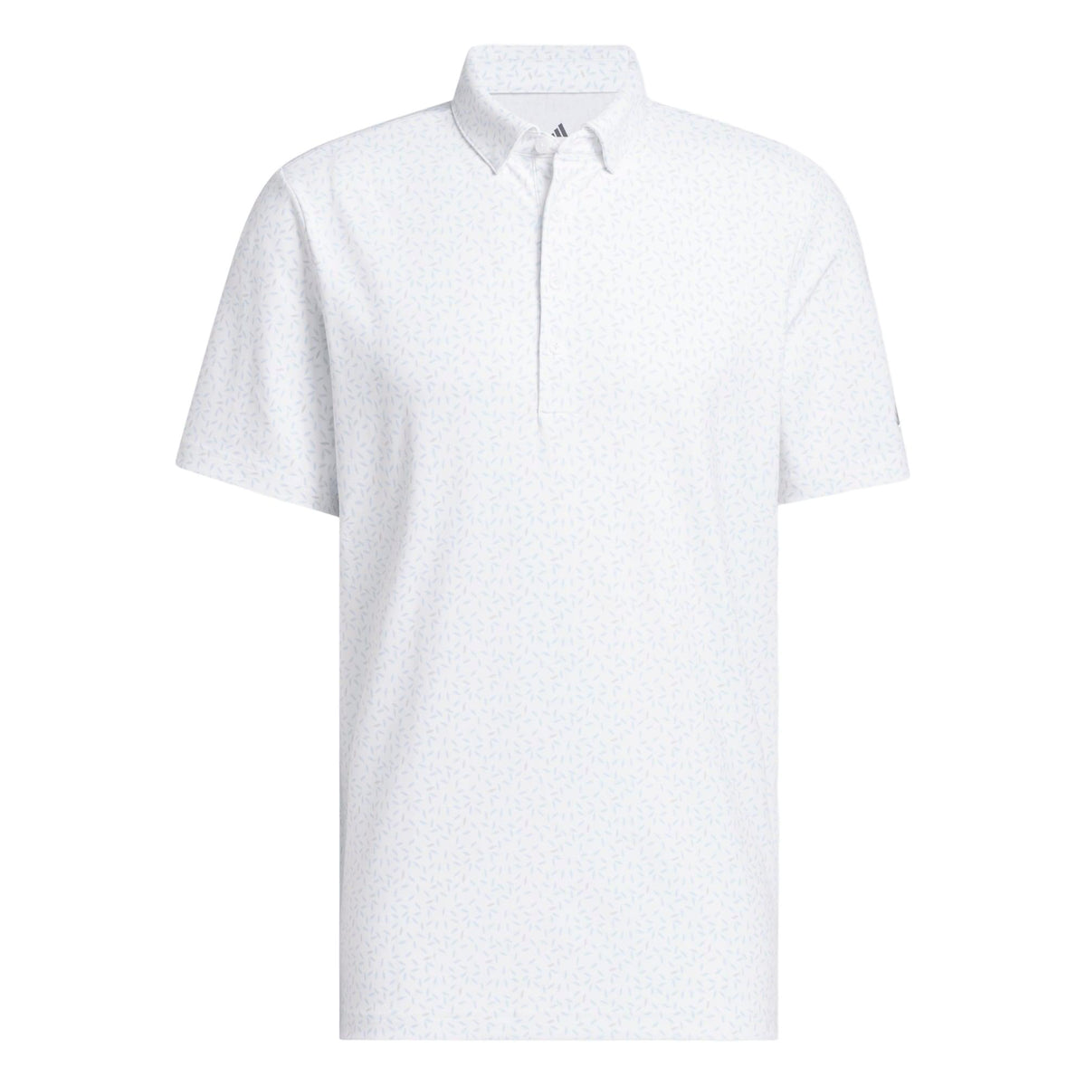 Adidas Ultimate365+ Butterspun Soft Print Polo Shirt - White / Crystal Sky