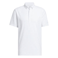 Adidas Ultimate365+ Butterspun Soft Print Polo Shirt - White / Crystal Sky