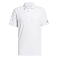 Adidas Ultimate365+ Go-To Print Polo Shirt - White / Grey Three