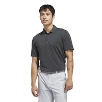 Adidas Ultimate365+ Go-To Print Polo Shirt - Carbon / Black