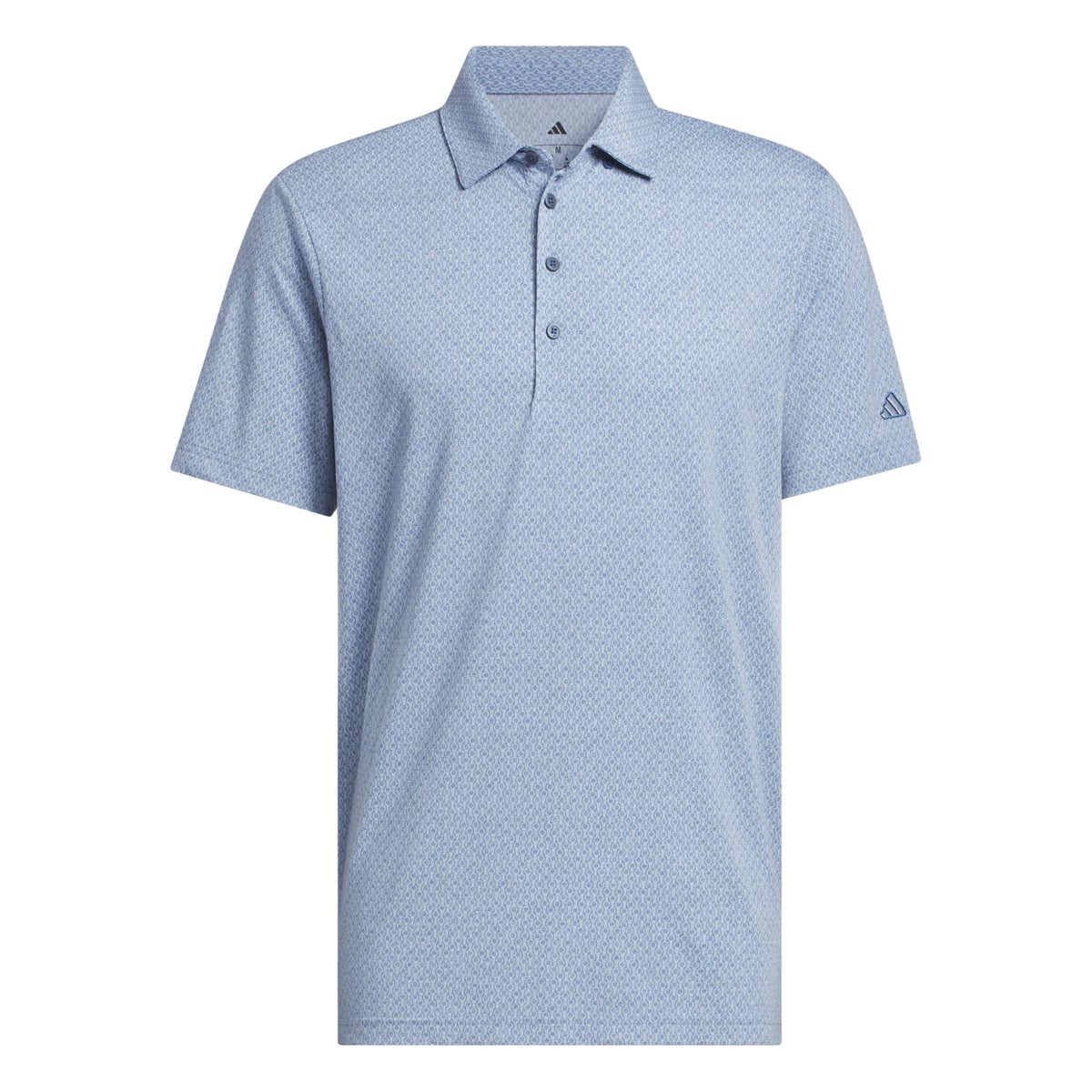 Adidas Ultimate365+ Go-To Print Polo Shirt - Dusky Petrol / Crystal Sky