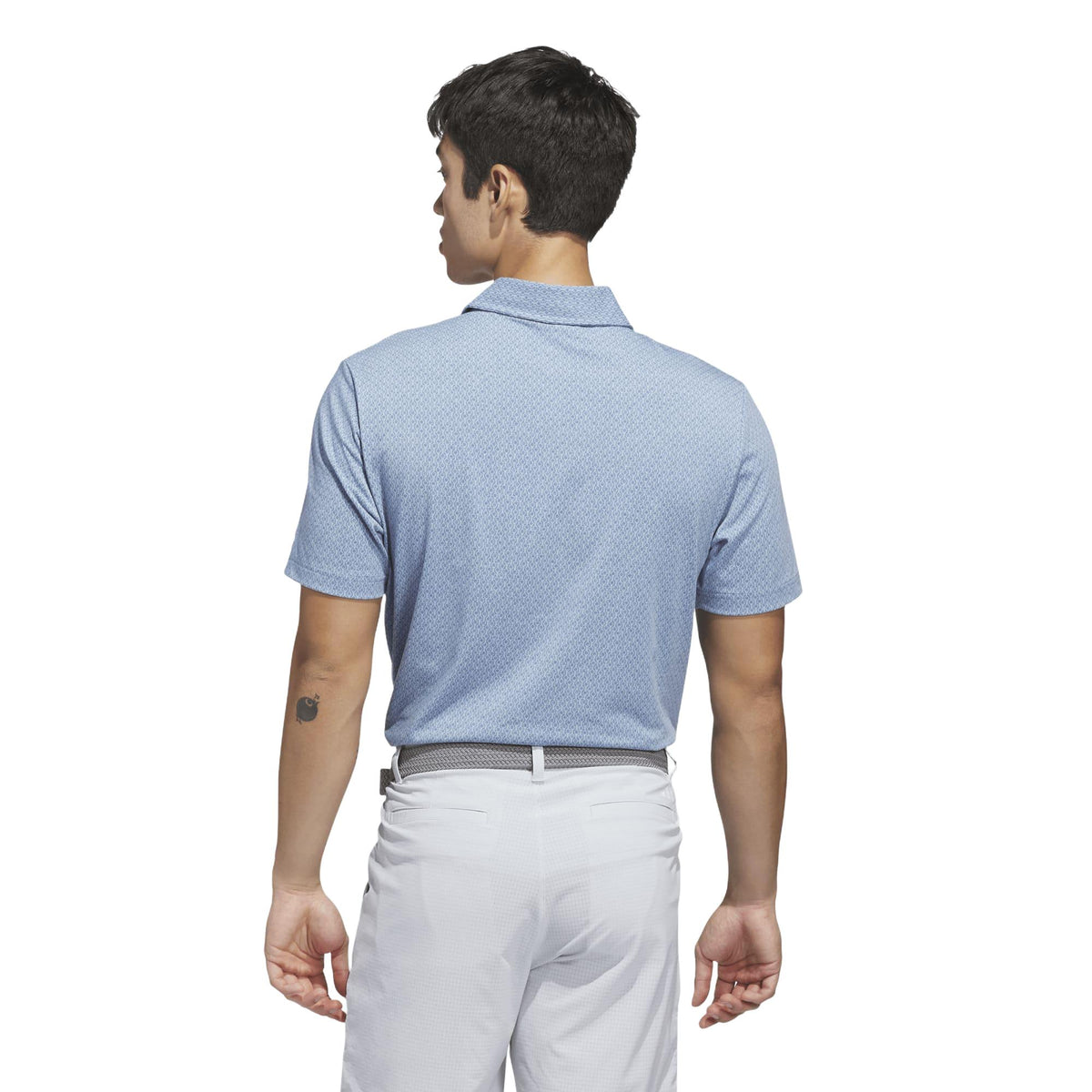 Adidas Ultimate365+ Go-To Print Polo Shirt - Dusky Petrol / Crystal Sky