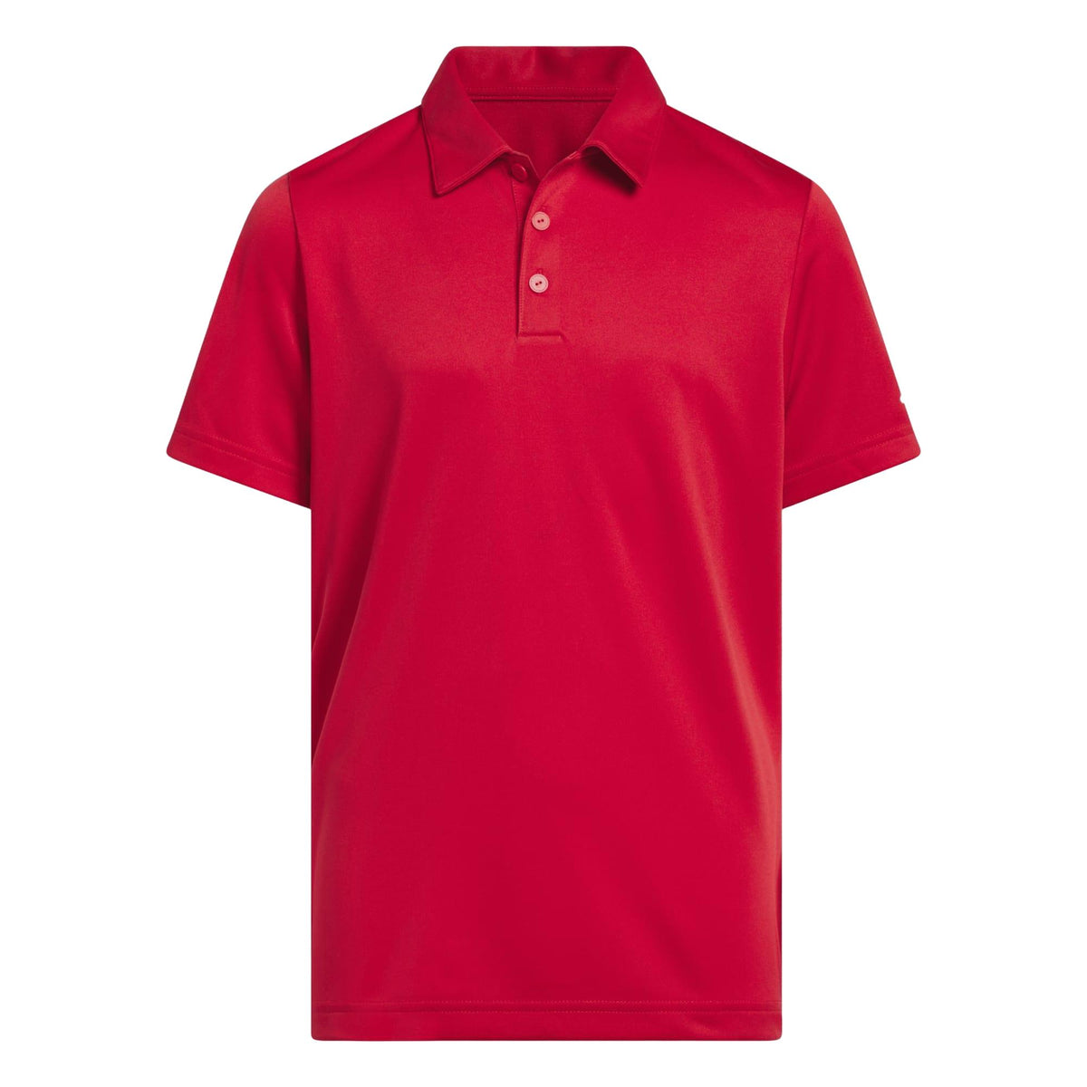 Adidas Boys Performance Short Sleeve Polo Shirt - Collegiate Red