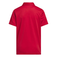 Adidas Boys Performance Short Sleeve Polo Shirt - Collegiate Red