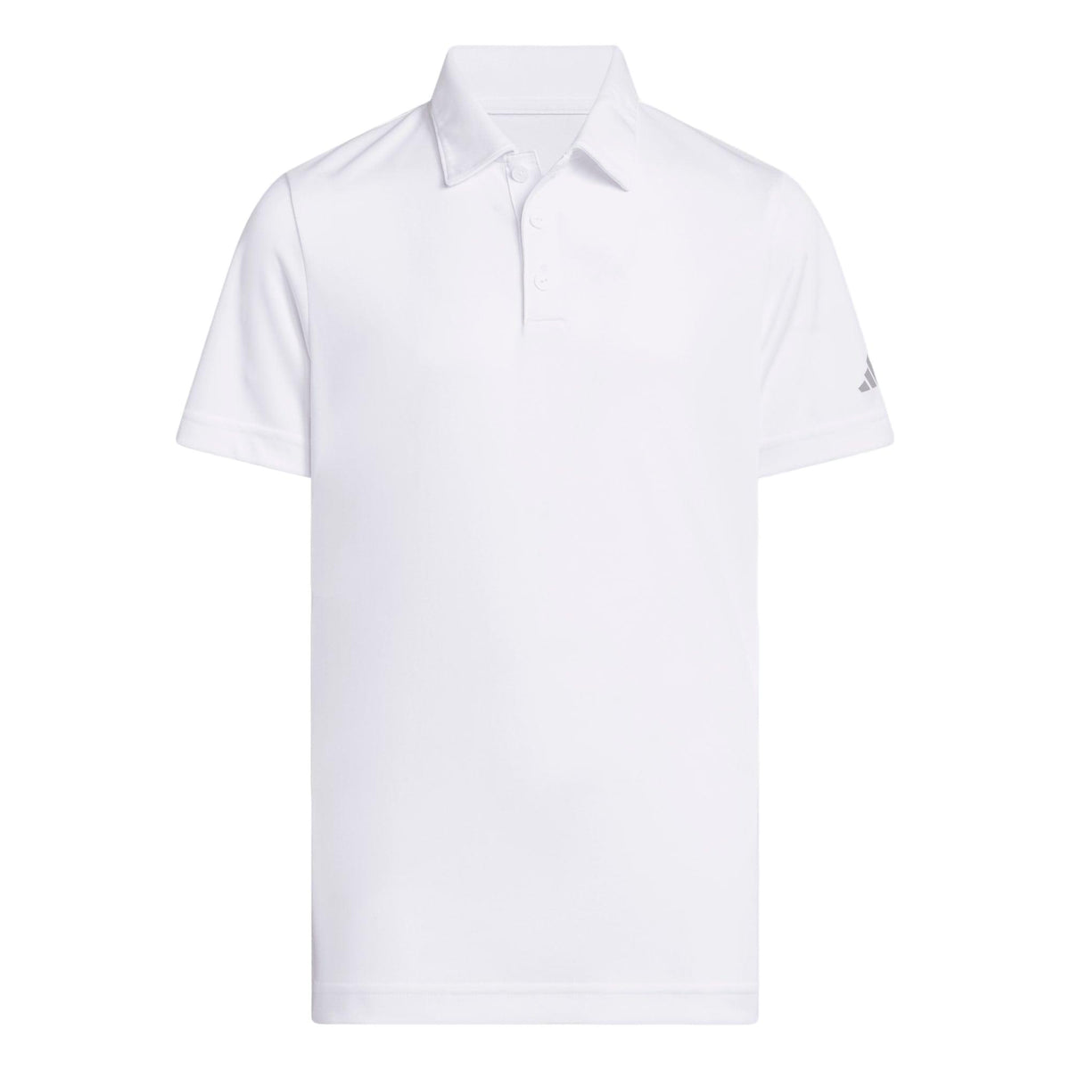 Adidas Boys Performance Short Sleeve Polo Shirt - White