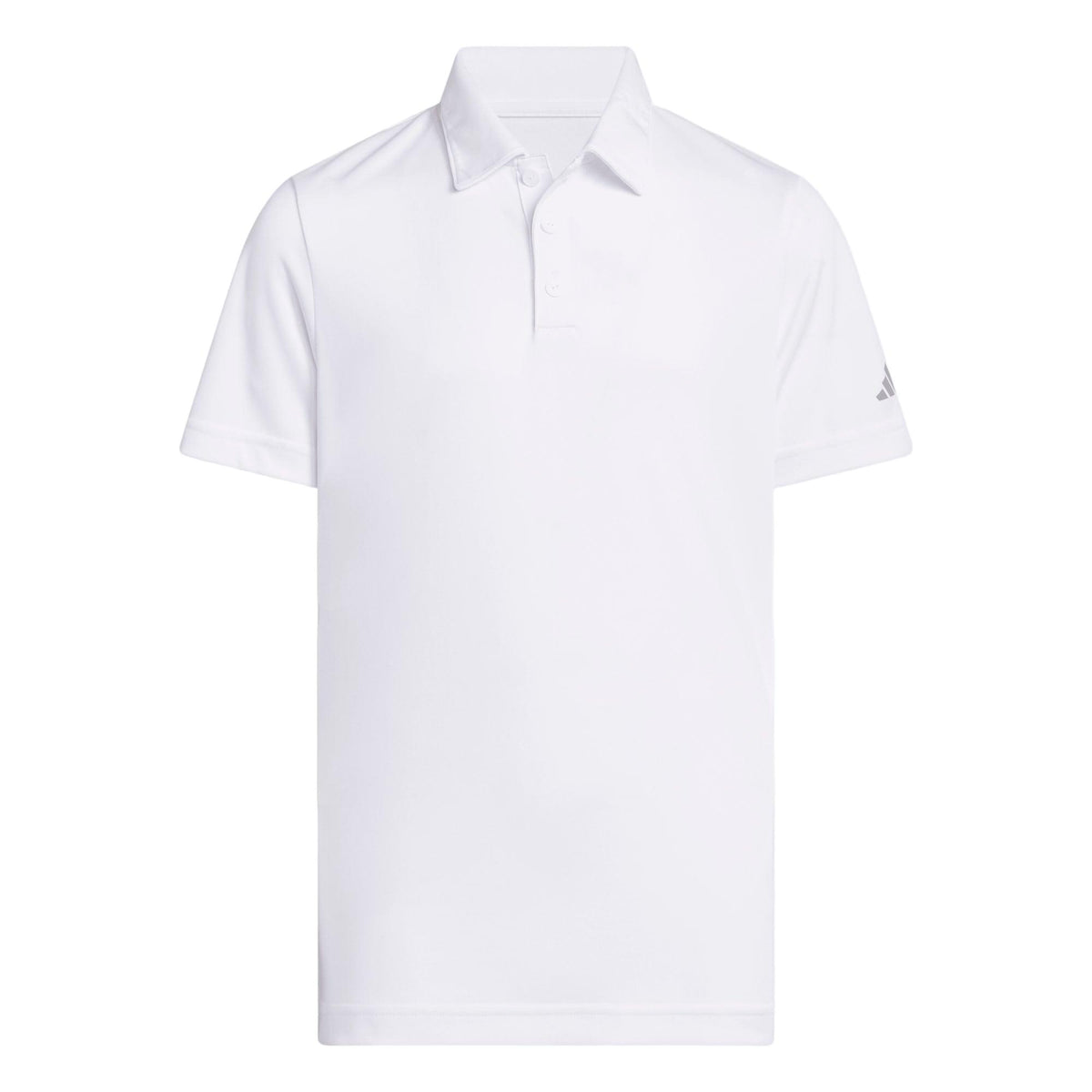 Adidas Boys Performance Short Sleeve Polo Shirt - White