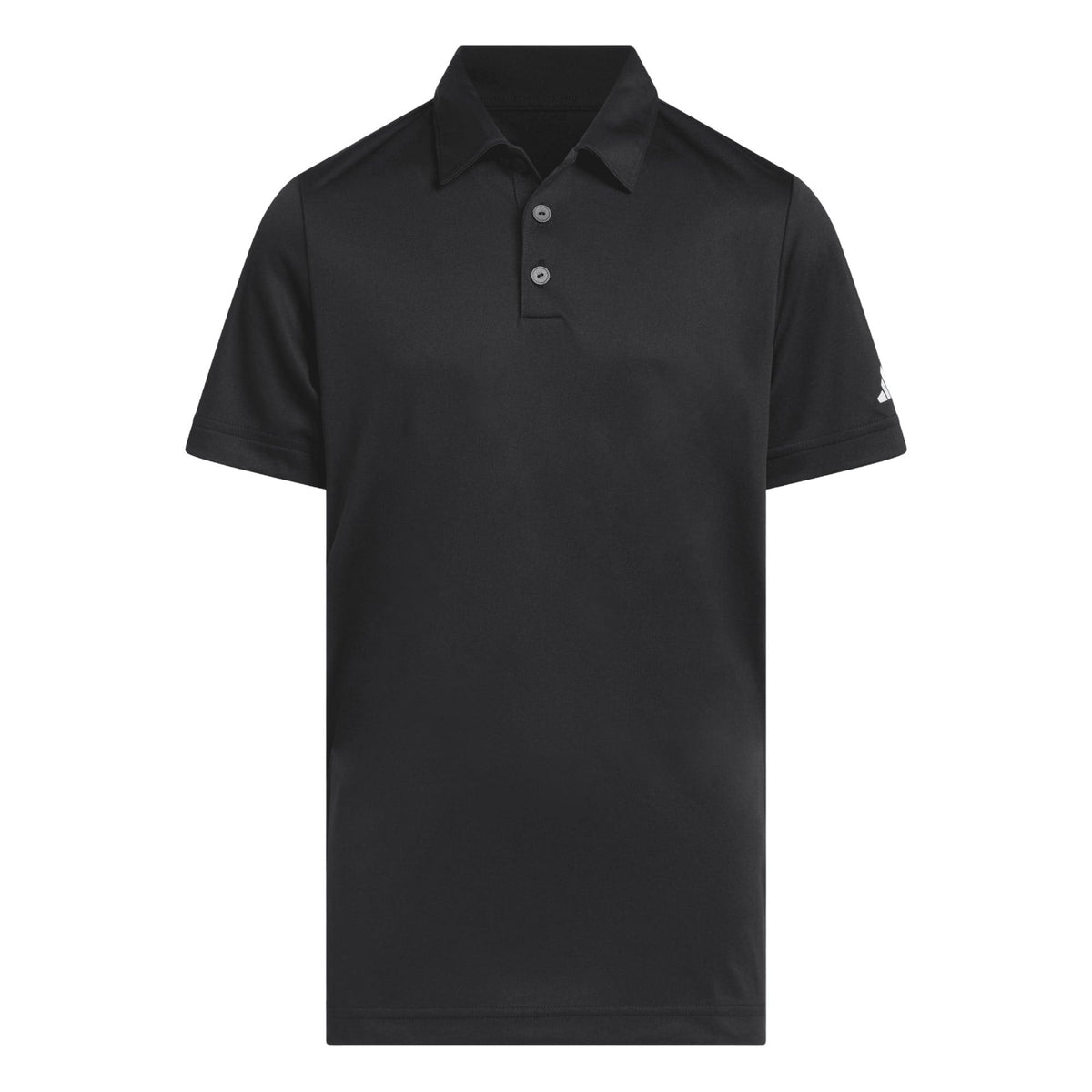 Adidas Boys Performance Short Sleeve Polo Shirt - Black