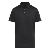 Adidas Boys Performance Short Sleeve Polo Shirt - Black