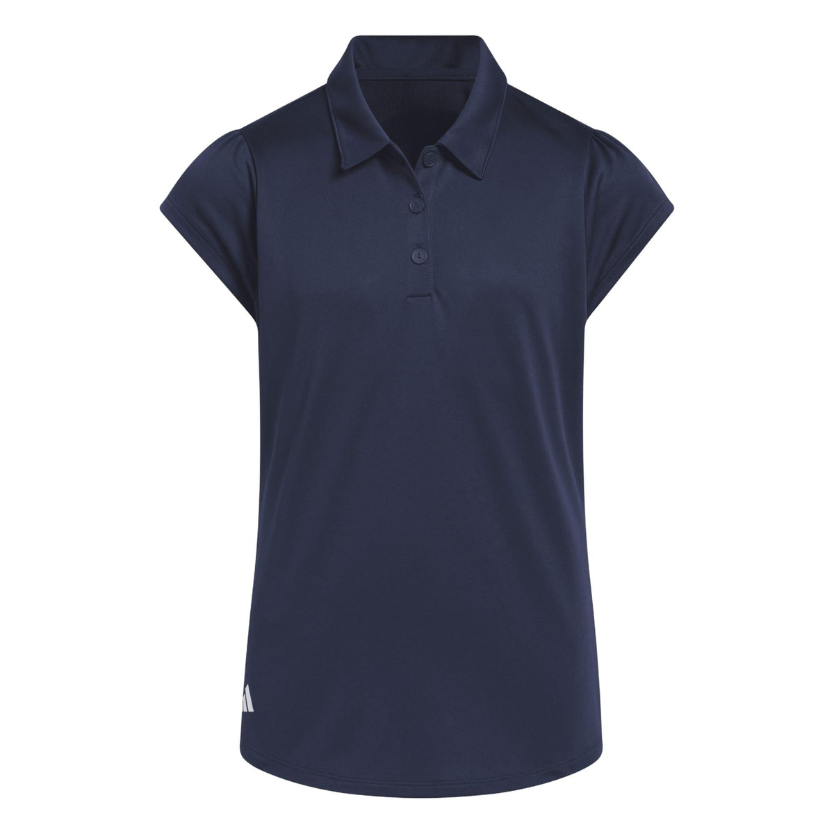 Adidas Girls Performance Short Sleeve Polo - Collegiate Navy