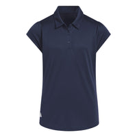 Adidas Girls Performance Short Sleeve Polo - Collegiate Navy