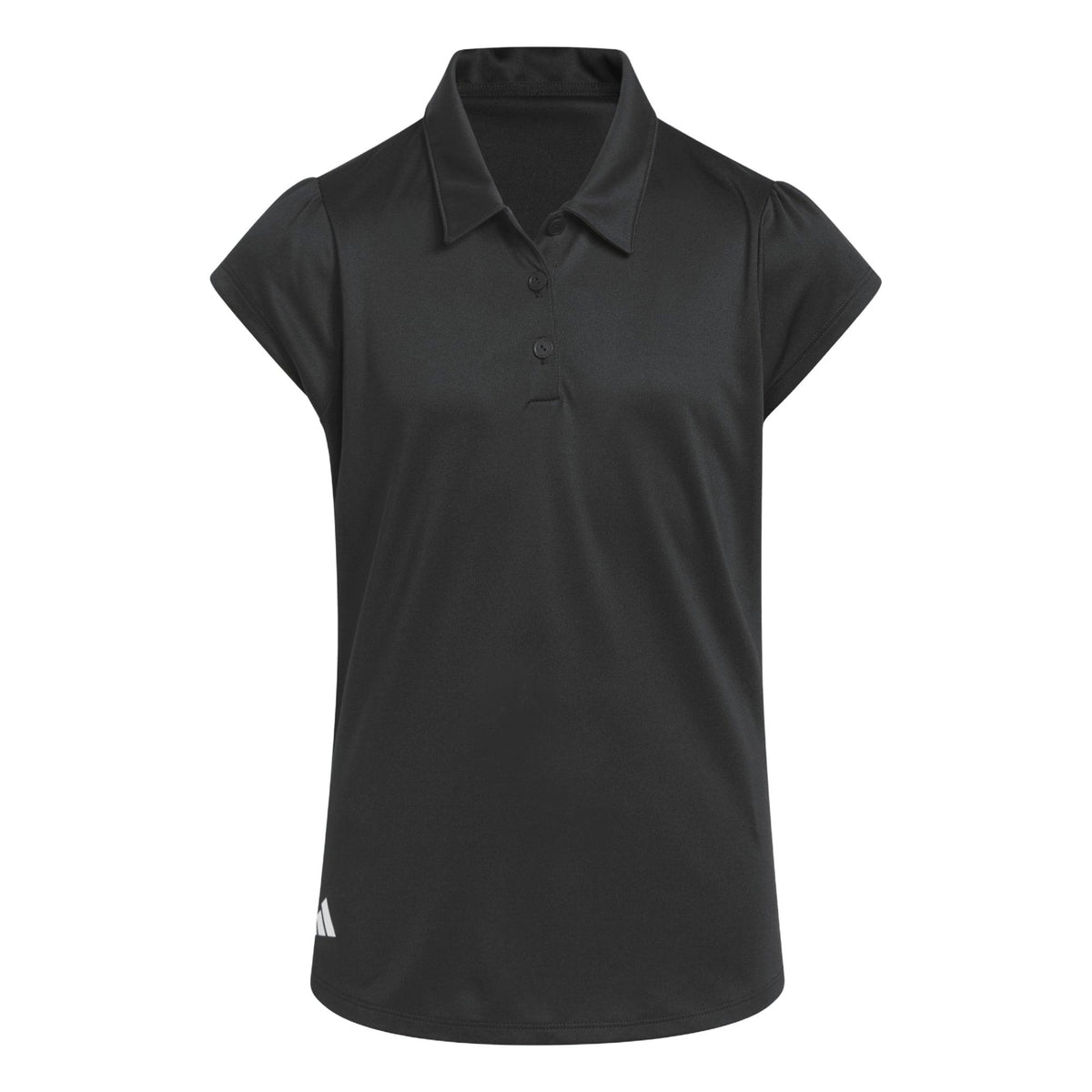 Adidas Girls Performance Short Sleeve Polo - Black