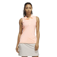 Adidas Ultimate365 Solid Sleeveless Polo Shirt - Frozen Turbo