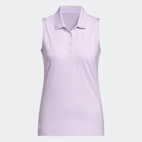 Adidas Ultimate365 Solid Sleeveless Polo Shirt - Frozen Purple