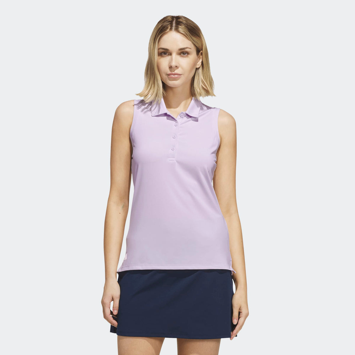 Adidas Ultimate365 Solid Sleeveless Polo Shirt - Frozen Purple
