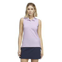 Adidas Ultimate365 Solid Sleeveless Polo Shirt - Frozen Purple