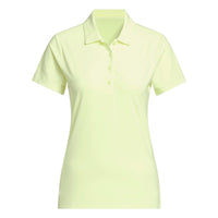 Adidas Ultimate365 Solid Short Sleeve Polo Shirt - Frozen Lemon