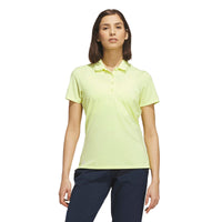 Adidas Ultimate365 Solid Short Sleeve Polo Shirt - Frozen Lemon
