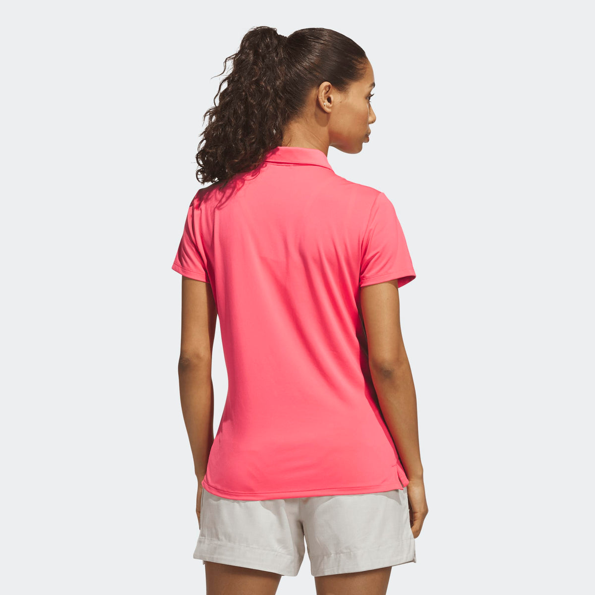 Adidas Ultimate365 Solid Short Sleeve Polo Shirt - Pure Turbo