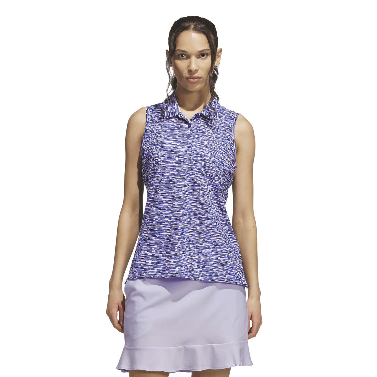 Adidas Ultimate365 Climacool Mesh Printed Polo Shirt - Dual Indigo