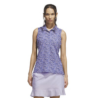 Adidas Ultimate365 Climacool Mesh Printed Polo Shirt - Dual Indigo