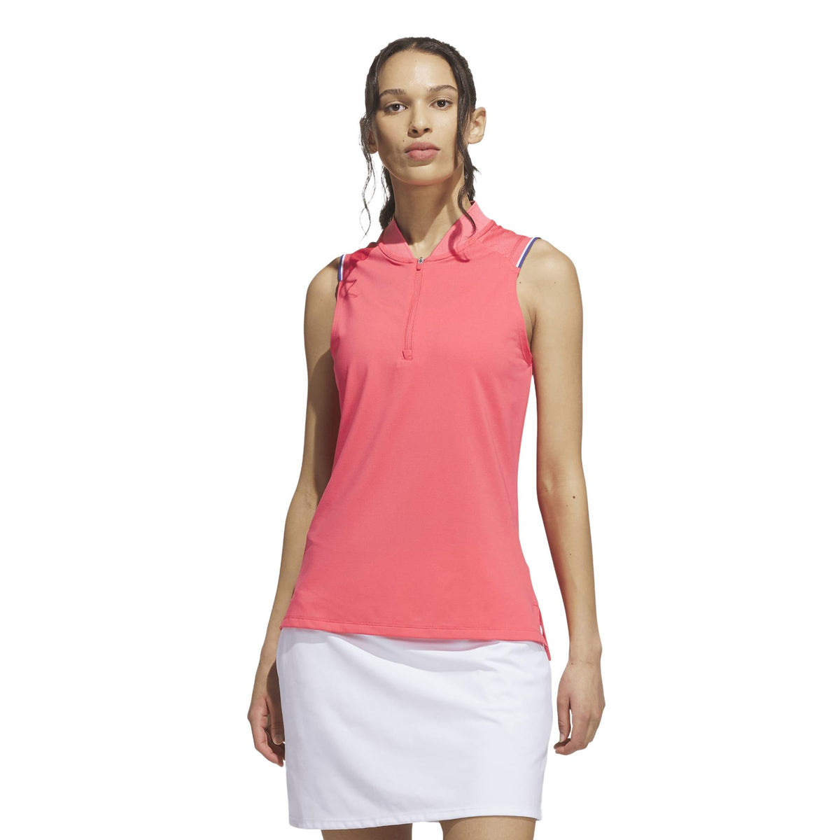 Adidas Ultimate365 Climacool Quarter-Zip Polo Shirt - Pure Turbo
