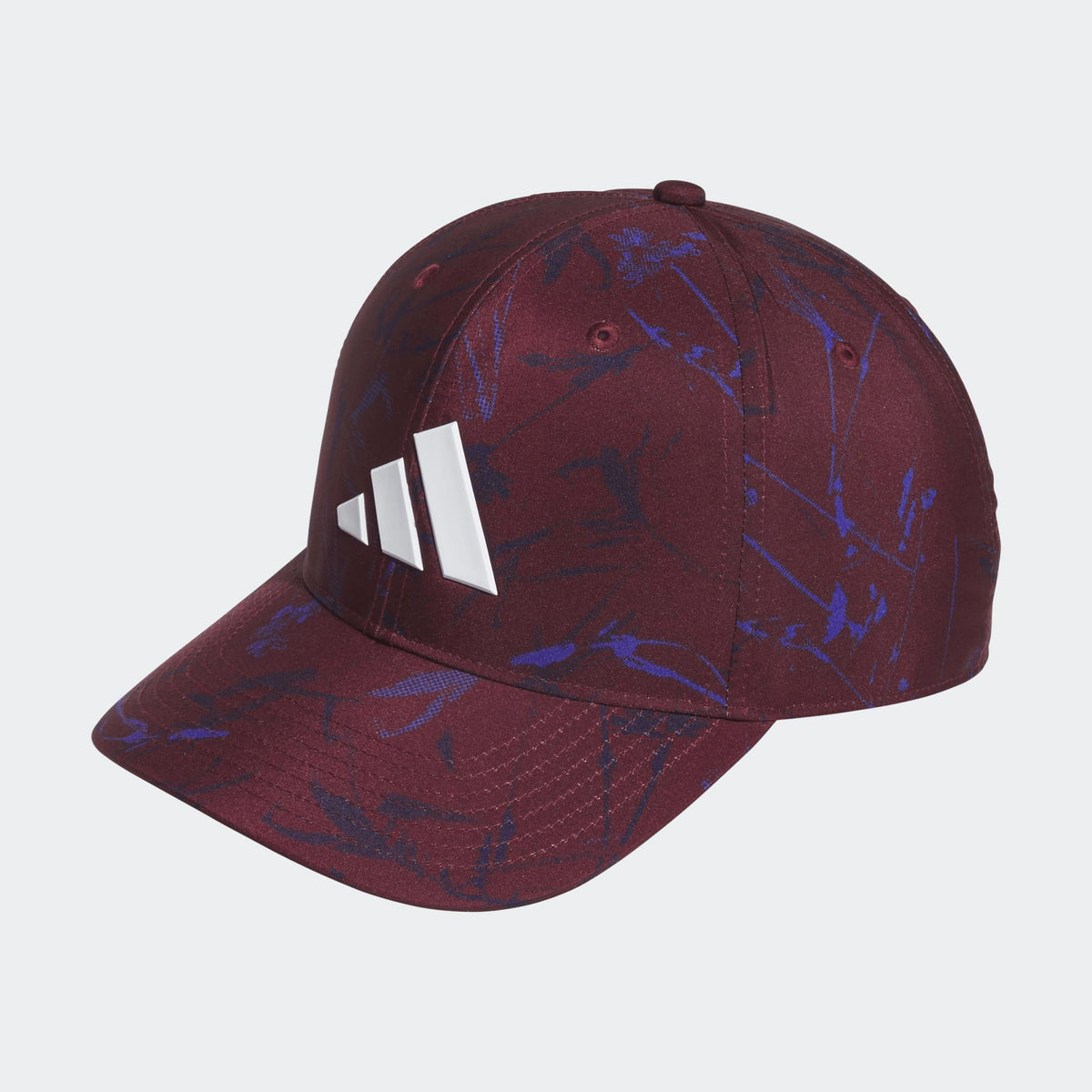 Adidas Tour Print Snapback Hat - Maroon