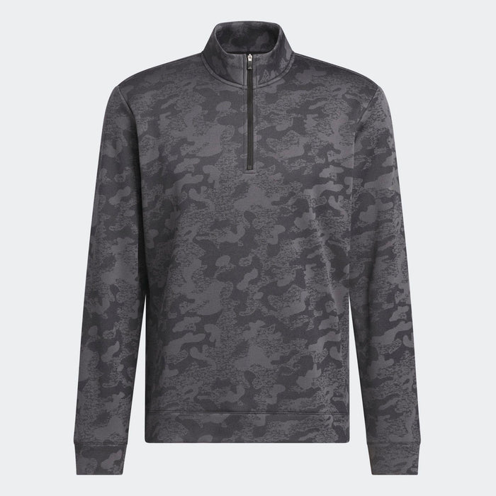 Adidas Ultimate365 Durable Water Repellant Quarter-Zip Sweatshirt - Black / Grey Four