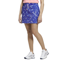 Adidas Ultimate365 Printed Knit Skort - Dual Indigo / White